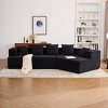 Modern Modular Chenille Sectional Sofa with Memory Foam,Deep Seat Comfortable 2-Seater Couch for Living Room, Bedroom, or Apartment-The Pop Home - 2 of 4