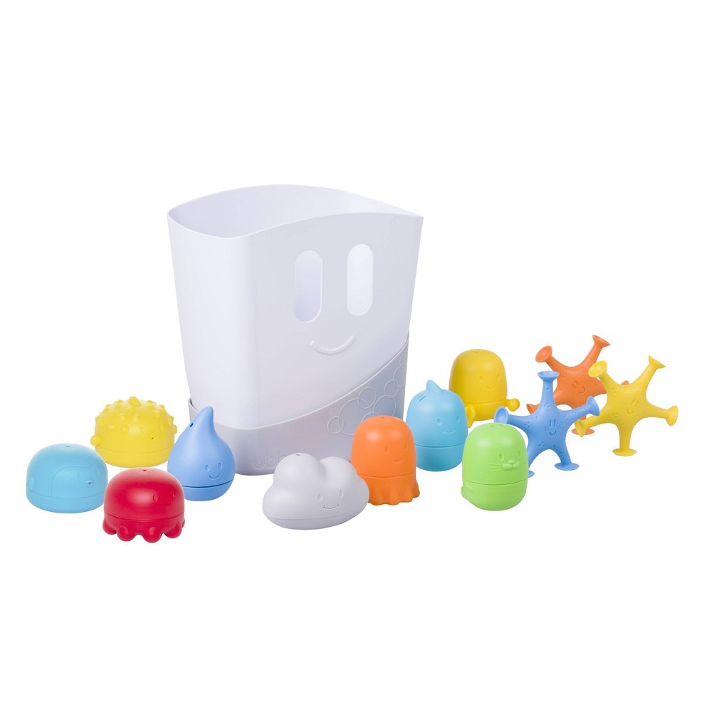 Ubbi Bath Gift Set - Classic: Sensory Development, Fine Motor Skills, Rubber, 13 Pieces