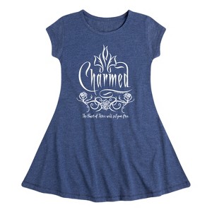 Girls' - Charmed - The Power of Three Will Set You Free Fit & Flair Cap Sleeve Dress - 1 of 3