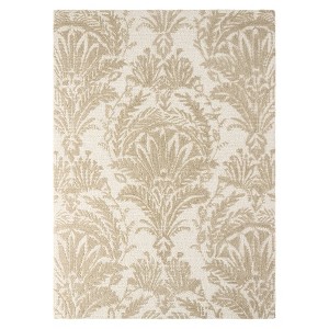 NICOLE MILLER NEW YORK Mod Damask Chambray Handcrafted Area Rug - 1 of 4