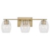 Capital Lighting Lucas 3 - Light Vanity in  Aged Brass - 2 of 2