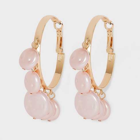 Rose gold deals earrings target