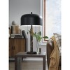 Signature Design by Ashley Alanbert Metal Table Lamp, Brown Marble & Black Metal, Dome Shade, 22" Tall - 2 of 4