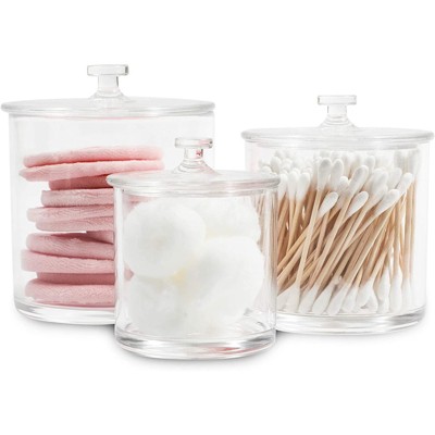 15-ounce Premium Quality Clear Plastic Apothecary Jar2 Pack 