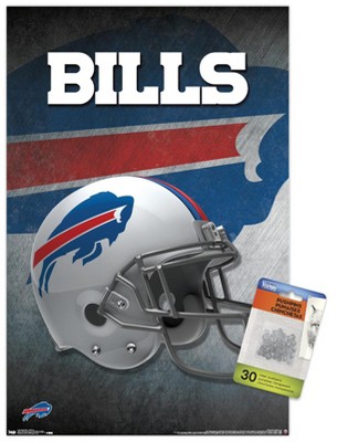 Trends International Nfl Buffalo Bills - Helmet 16 Unframed Wall