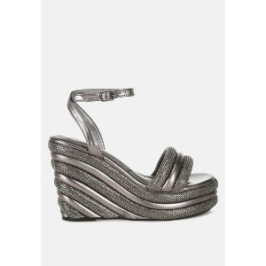 My Bliss Rhinestone Studded Wedge Sandals Women - 1 of 4
