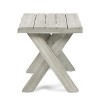UPHA X-Shaped Wooden Side Table End Table - 3 of 4