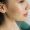 Mini Opal Orb Solitaire Studs in Gold, Rose Gold, Silver - Honeycat - 2 of 4