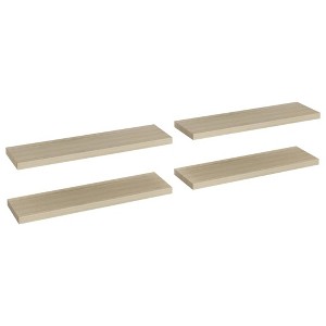 vidaXL Floating Wall Shelves 4 pcs Oak 35.4"x9.3"x1.5" MDF - 1 of 1