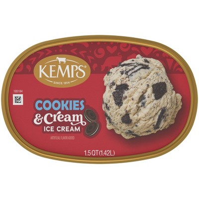 Kemps Cookies & Cream Premium Ice Cream - 48oz