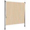 Outdoor Roller Blind Blue and White Polyester fabric and Steel vidaXL - 2 of 4