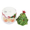 2.5 Inch Santa/Tree Salt And Pepper Magnetic Christmas Salt And Pepper Shakers - 3 of 3