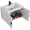 Pellabay Modern Bathroom Vanity with Fluted Circular Doors - Sink Included - 2 of 4