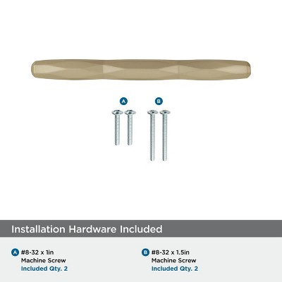 Golden Champagne Modern Zinc Bar Cabinet Pull