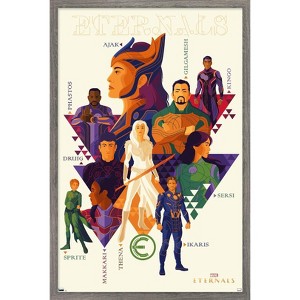 Trends International Marvel Eternals - Minimalist Framed Wall Poster Prints - 1 of 4