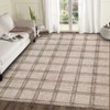 Washable Indoor Modern Living Room Area Rugs, Geometric Checkered Home Decor Carpet for Bedroom Dining Room Nursery - 3 of 4