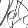 LuxenHome Silver and Gray Abstract Round Metal Wall Art Decor - 4 of 4