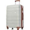 3Pcs Luggage Set 20'' Airline Certified Carry-on 24''&28'' Expandable Hardshell Luggage with Spinner Wheels&TSA Lock, Light Gray - image 3 of 4