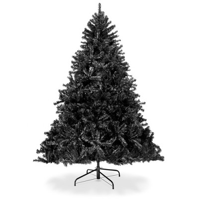 Best Choice Products 7.5ft Artificial Full Black Christmas Tree Holiday Decoration w/ 1,749 Branch Tips, Foldable Base