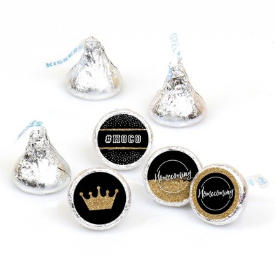 Big Dot of Happiness Hoco Dance - Homecoming Round Candy Sticker Favors - Labels Fit Hershey's Kisses (1 Sheet of 108)