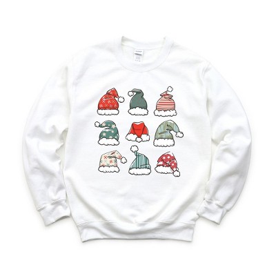 Simply Sage Market Women's Graphic Sweatshirt Santa Hat Chart