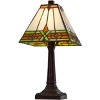Cal Lighting BO-3115AC 40W Metal and Resin Tiffany Accent Lamp, Dark Bronze - 2 of 4