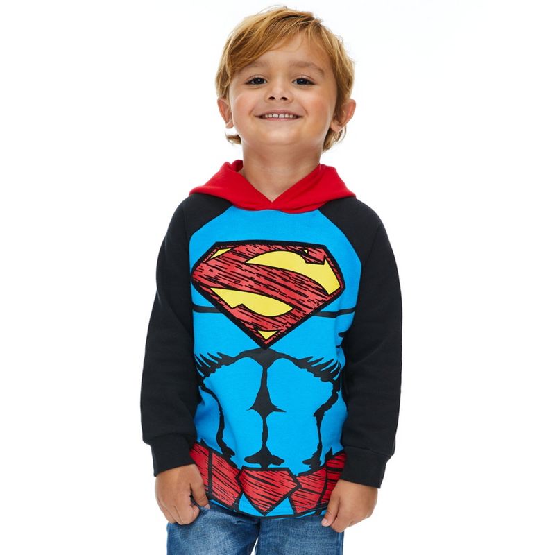 DC Comics Justice League Superman Hoodie and Cape Toddler, 2 of 9