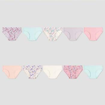 Hanes Toddler Girls' Hipster Underwear Pack, Tagless® Cotton Panties, 10- Pack (Colors May Vary), 10-pack Assorted, 2-3T price in Saudi Arabia,  Saudi Arabia