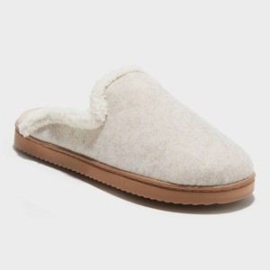 dluxe by dearfoams Women's Maci Felted Scuff Slippers - 1 of 4