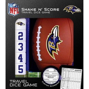 MasterPieces Officially Licensed NFL Baltimore Ravens Shake N' Score Dice Game for Age 6 and Up - 1 of 4