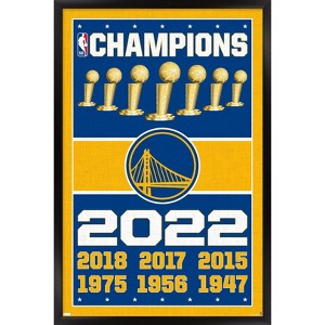Trends International NBA Golden State Warriors - Champions 22 Framed Wall Poster Prints - 1 of 4