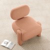FURNIinspire Accent Chairs, Morden Armless Accent Chair for Living Room with Comfy Seat Backrest, Brown, 26.4"*27.1"*28.5" - 2 of 4