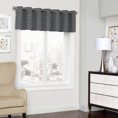 60 W x 15 L 1, Black Elrene Home Fashions Tucker Ticking Stripe Window Curtain Kitchen Valance 60 W x 15 L 1, Black Elrene Home Fashions Tucker Ticking Stripe Window Curtain Kitchen Valance