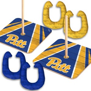 NCAA Pittsburgh Panthers Horseshoe Bag Toss Game Set - 1 of 4