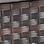 beige cushion/brown wicker