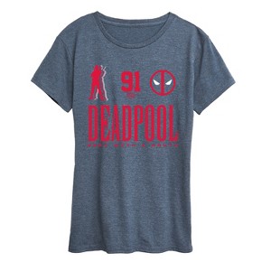Women's - Marvel - Deadpool Jersey Short Sleeve Graphic T-Shirt - 1 of 4