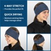 TrailHeads Womens Ponytail Headband - Reflective, Moisture Wicking Earband for Running, Winter - 4 of 4