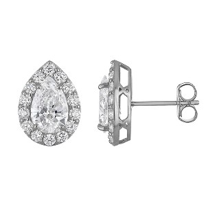 Naturalux 14K Yellow Gold 2.75 cttw Lab Grown Diamond Halo Stud Earrings - 1 of 4