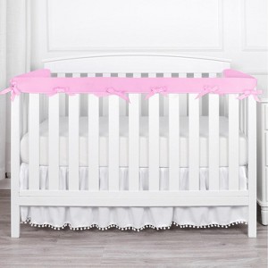 LISM 3PCS Crib Rail Covers Teething Edge & Corner Guard Coverage Straps for Full Size Crib - 1 of 4