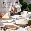 6.5" Large Ceramic Butter Dish with Lid for Countertop, Holds 3 Sticks, with Silicone Seal for Freshness - 4 of 4