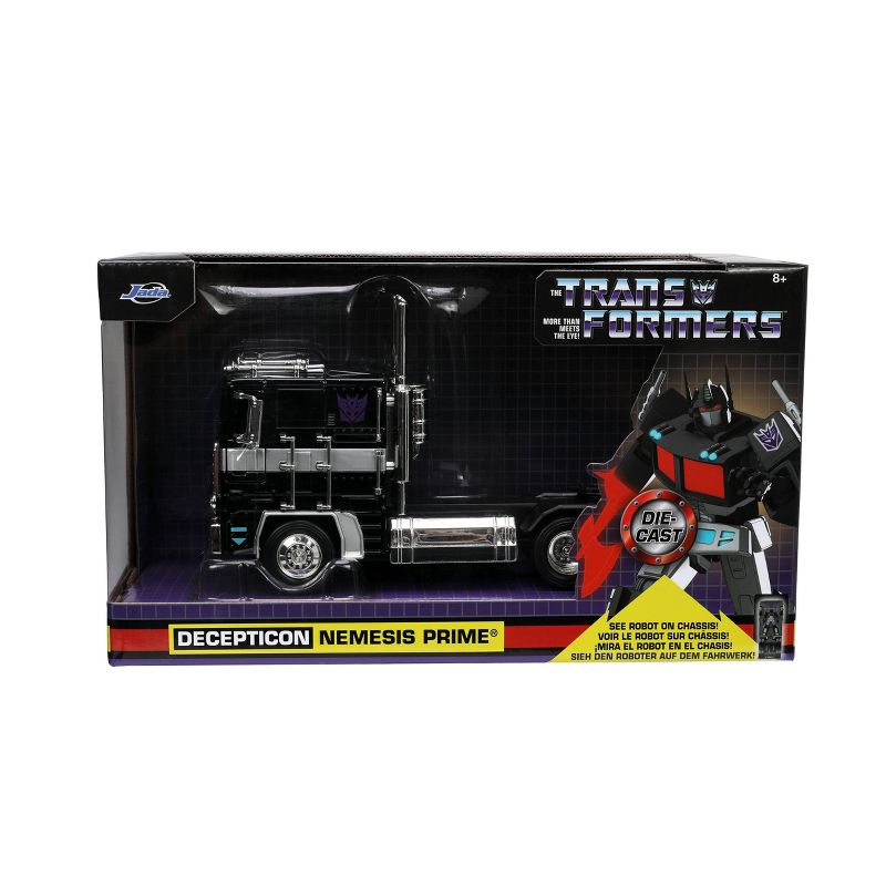 Jada Toys Transformers Decepticon Nemesis Prime Big Rig Diecast Vehicle 1:24 Scale, 2 of 7