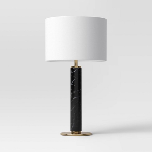 Ceramic Table Lamp with Natural Wrap White (Light Bulbs Not Included) -  Threshold™