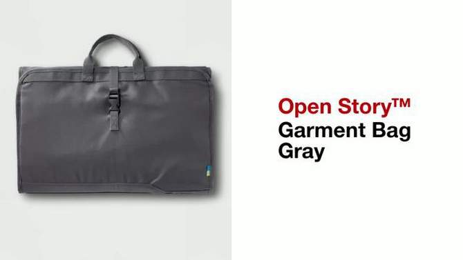 Garment Bag Gray - Open Story&#8482;, 2 of 6, play video