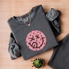 Simply Sage Market S.W.Smiley Smiley Face Strawberries Lightweight Garment Dyed Sweatshirt - 3 of 4