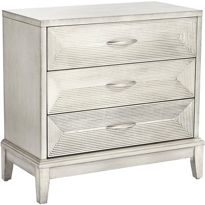 Coast to Coast Reeds 31 1/2" Wide White 3-Drawer Wood Accent Chest