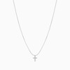 Bearfruit Jewelry Sterling Silver 18k Gold Plated Weiss Cross Necklace - 2 of 4