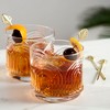 Viski Gold Art Deco Cocktail Picks-Heavy Duty Toothpicks Stainless Steel Metal Drink Skewers Barware Accessories, 5inch Set of 4 - 2 of 4