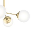 Hunter Fans 30" Hepburn 4 Light Ceiling Chandelier Modern Brass Finish - Elegant Design for a Touch of 1920s Glamour - 2 of 4