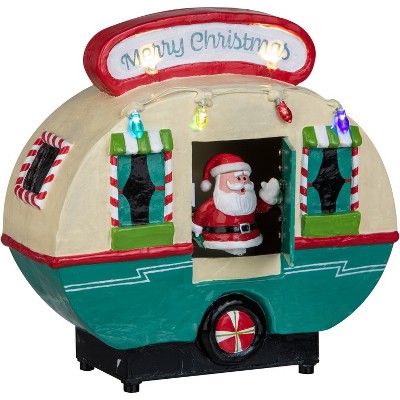 Gemmy Animated Christmas Decor Camper, brown