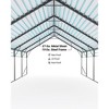 Metal Carport, Heavy Duty Carport with Steel Roof, Reinforced Frame, Outdoor Garage Car Shelter Shade for 2 Cars, Boats and Truck - 4 of 4
